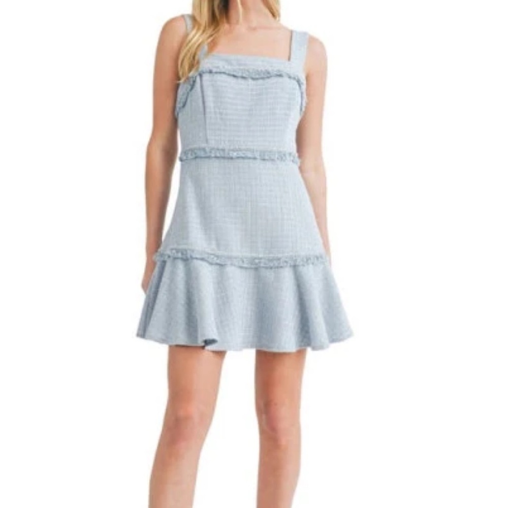 All in Favor Blue Mini Dress